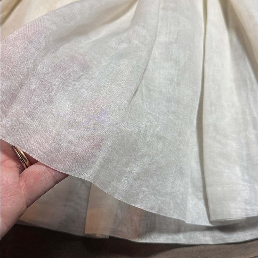 Vintage Wee Tog Organza Smocked Dress Heirloom Embroidered 12M - Picture 4 of 7